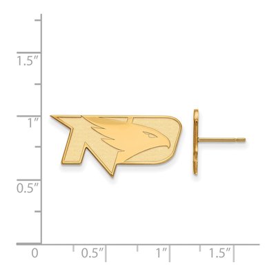 University of North Dakota 10K Yellow Gold Small Stud Earrings – view 2