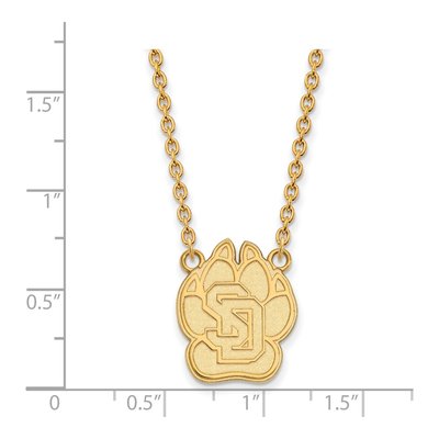 University of South Dakota 10K Yellow Gold Large Necklace – view 2