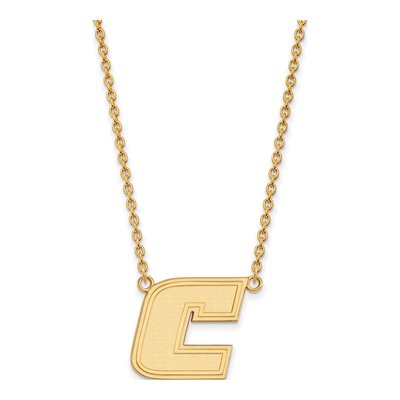 University of Tennessee at Chattanooga 10K Yellow Gold Large UTC Letter C Necklace