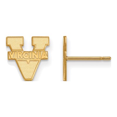 University of Virginia 10K Yellow Gold Extra Small Earrings
