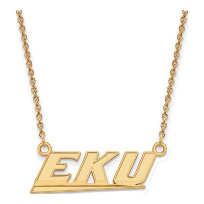 Eastern Kentucky University 10K Yellow Gold Small EKU Colonels Pendant Necklace