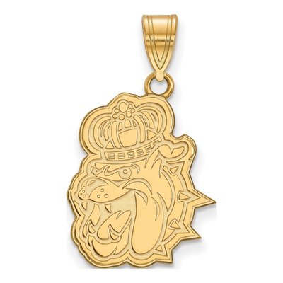James Madison University 10K Yellow Gold Large Duke Dog Pendant