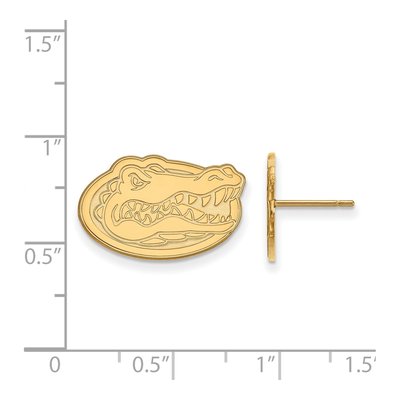 University of Florida 10K Yellow Gold Gator Small Stud Earrings – view 2