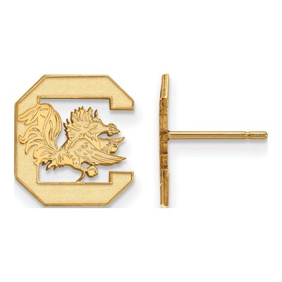 University of South Carolina 10K Yellow Gold Stud Earrings