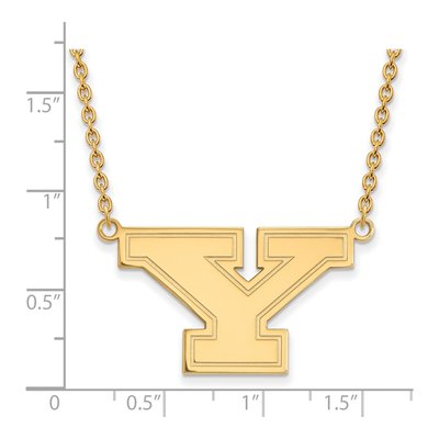 Youngstown State University 10K Yellow Gold Large Letter Y Necklace – view 2