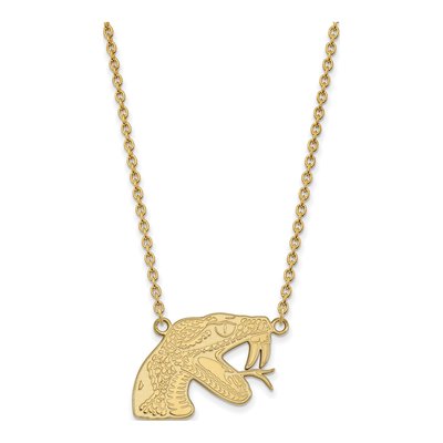 Florida A&M University 10K Yellow Gold Rattler Large Necklace