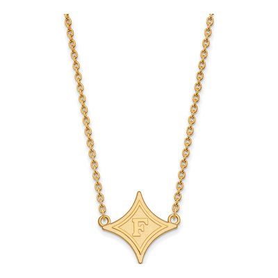 Furman University 10K Yellow Gold Large Necklace