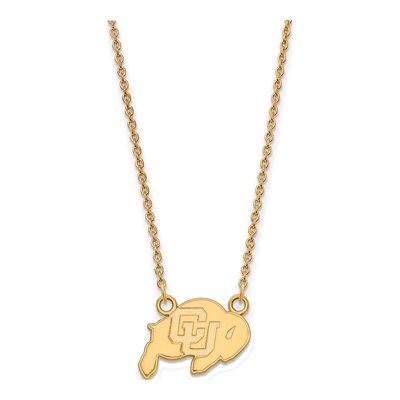 University of Colorado 10K Yellow Gold Buffalo Small Necklace