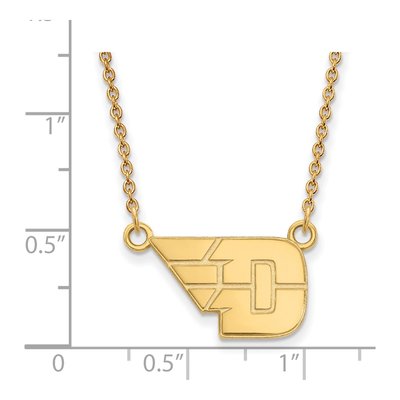 University of Dayton 10K Yellow Gold Small Pendant Necklace – view 2