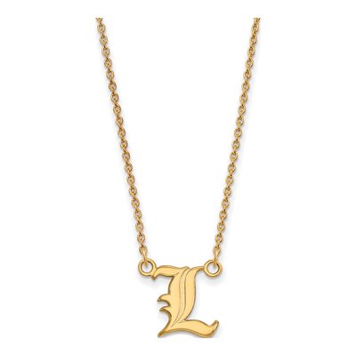 University of Louisville 10K Yellow Gold Small Cardinals Letter L Pendant Necklace