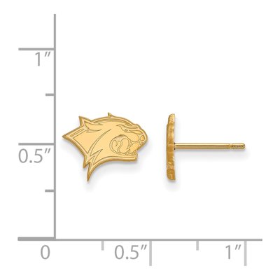 University of New Hampshire 10K Yellow Gold UNH Wildcat Earrings – view 2