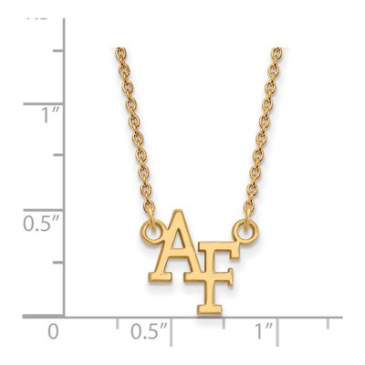United States Air Force Academy 10K Yellow Gold A-F Small Necklace – view 2