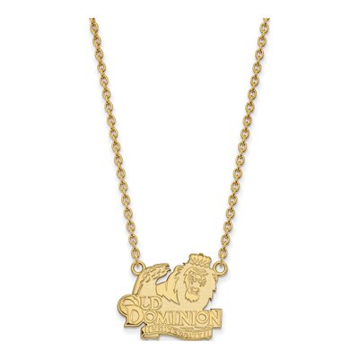 Old Dominion University 10K Yellow Gold Large Pendant Necklace