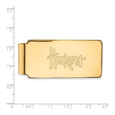 Nebraska Huskers Gold-Plated Money Clip – view 2