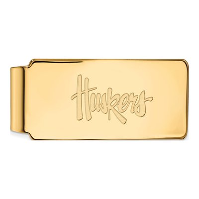 Nebraska Huskers Gold-Plated Money Clip