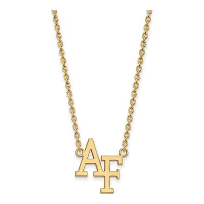 United States Air Force Academy 10K Yellow Gold A-F Large Necklace