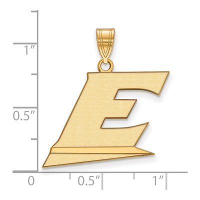 Eastern Kentucky University 10K Yellow Gold Large Letter E Pendant – view 2