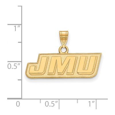 James Madison University 10K Yellow Gold Small JMU Pendant – view 2