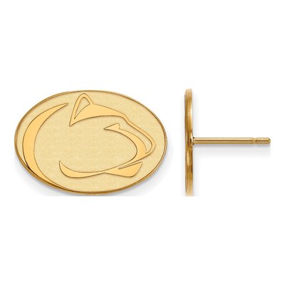 Pennsylvania State University 10K Yellow Gold Penn Lion Stud Earrings