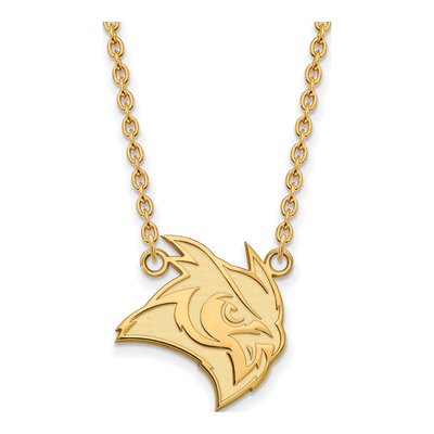 Rice University 10K Yellow Gold Owl Large Necklace