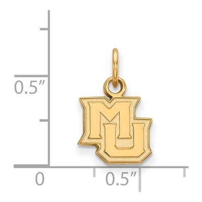 Marquette University 10K Yellow Gold Extra Small Pendant – view 2