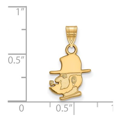 Appalachian State University 10K Yellow Gold Small Mountaineer Pendant – view 2
