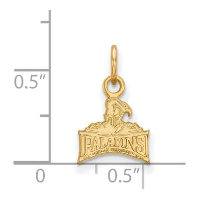 Furman University 10K Yellow Gold Paladins Extra Small Pendant – view 2