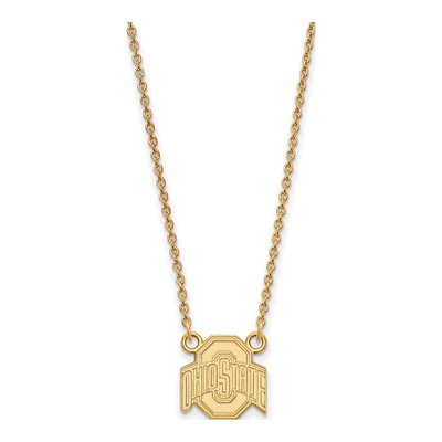 Ohio State University 10K Yellow Gold Small Necklace