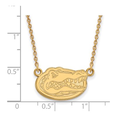 University of Florida 10K Yellow Gold Small Gators Pendant Necklace – view 2
