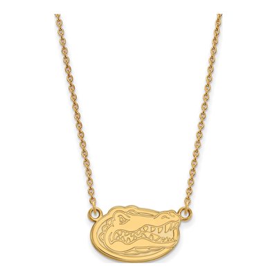University of Florida 10K Yellow Gold Small Gators Pendant Necklace