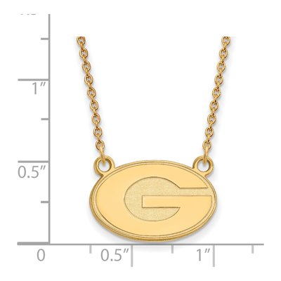 University of Georgia 10K Yellow Gold Small Letter G Necklace – view 2