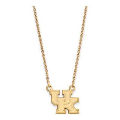 University of Kentucky 10K Yellow Gold U-K Small Necklace