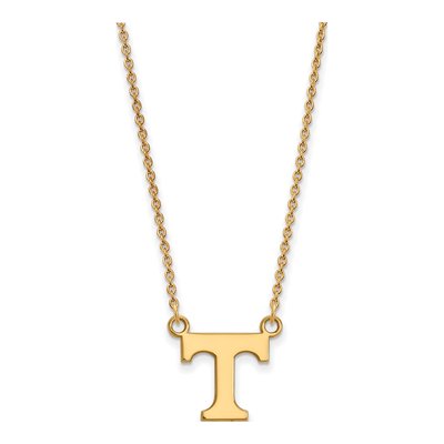 University of Tennessee 10K Yellow Gold Small Letter T Necklace