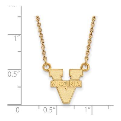 University of Virginia 10K Yellow Gold Small Necklace – view 2