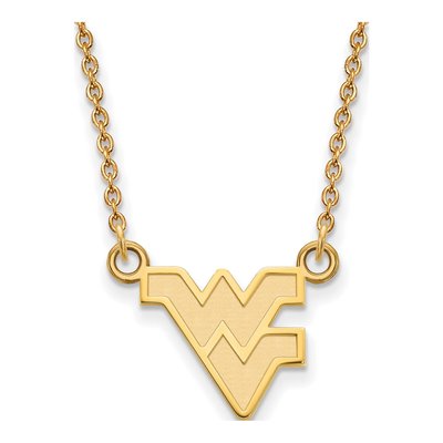 West Virginia University 10K Yellow Gold WVU Small Pendant Necklace