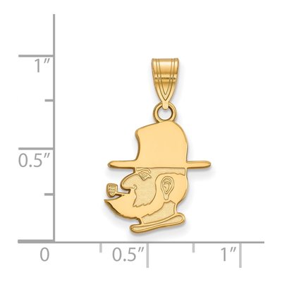 Appalachian State University 10K Yellow Gold Mountaineer Medium Pendant – view 2