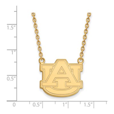 Auburn University 10K Yellow Gold Large Pendant Necklace – view 2