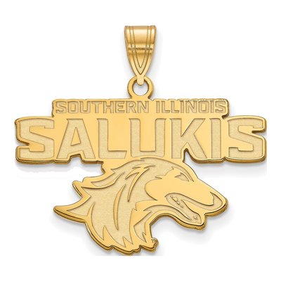 Southern Illinois University 10K Yellow Gold Salukis Large Pendant