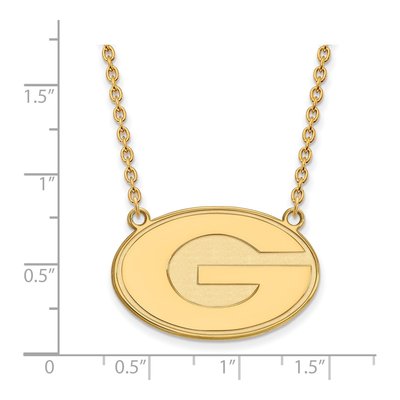 University of Georgia 10K Yellow Gold Large Letter G Necklace – view 2