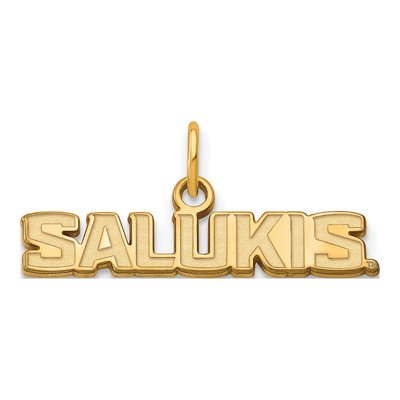 Southern Illinois University 10K Yellow Gold SIU Salukis Extra Small Pendant