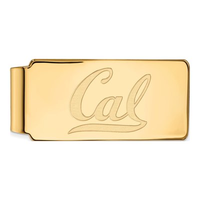 10K Yellow Gold Logoart University Of California Berkeley Cal Money Clip