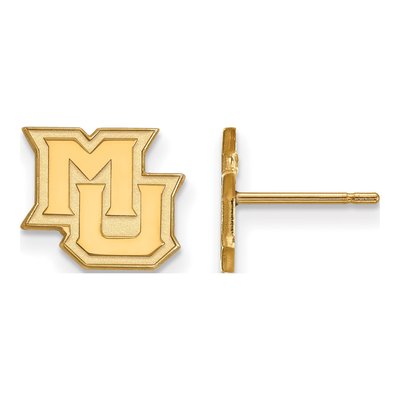 Marquette University 10K Yellow Gold Stud Earrings