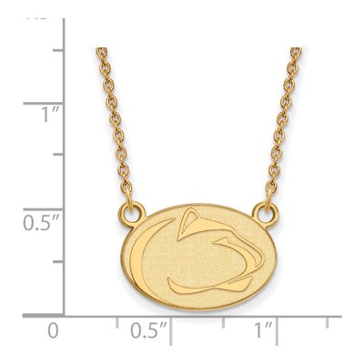 Pennsylvania State University 10K Yellow Gold Small Penn Lion Pendant Necklace – view 2