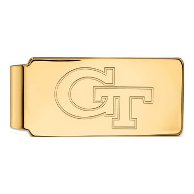10K Yellow Gold Logoart Georgia Institute Of Technology G-T Money Clip