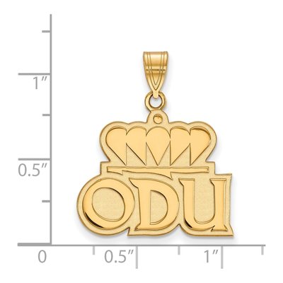 Old Dominion University 10K Yellow Gold Large O-D-U Pendant – view 2
