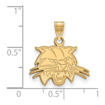 Ohio University 10K Yellow Gold Bobcat Small Pendant – view 2