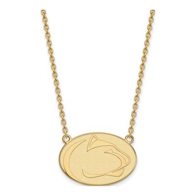 Pennsylvania State University 10K Yellow Gold Large Penn Lion Pendant Necklace