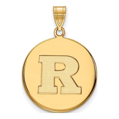 Rutgers University 10K Yellow Gold Large Letter R Pendant