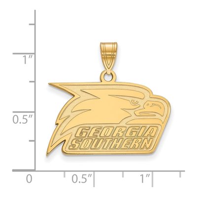 Georgia Southern University 10K Yellow Gold Medium Eagle Pendant – view 2