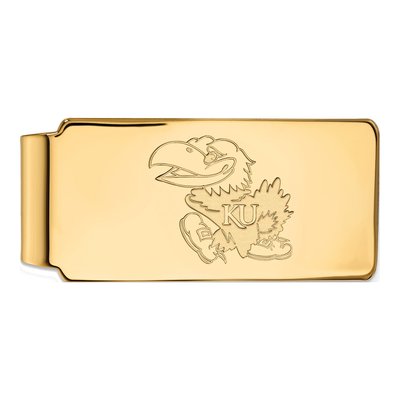 Kansas Jayhawks Gold-Plated Money Clip